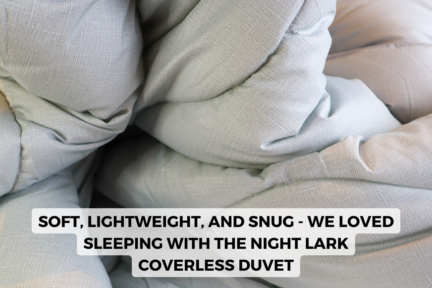 night lark duvet scrunched up